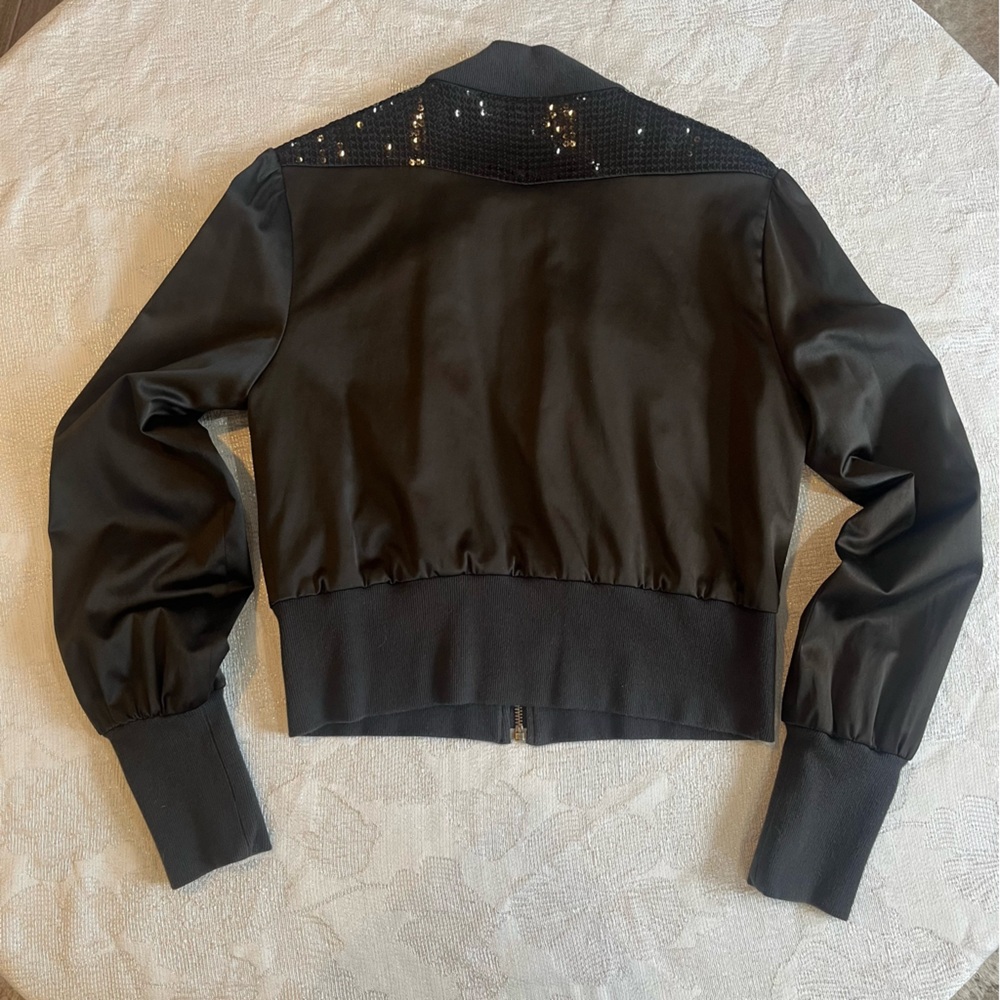 Morgan de Toi Black Sequin Jacket‎ – Size Small - Picture 6 of 13